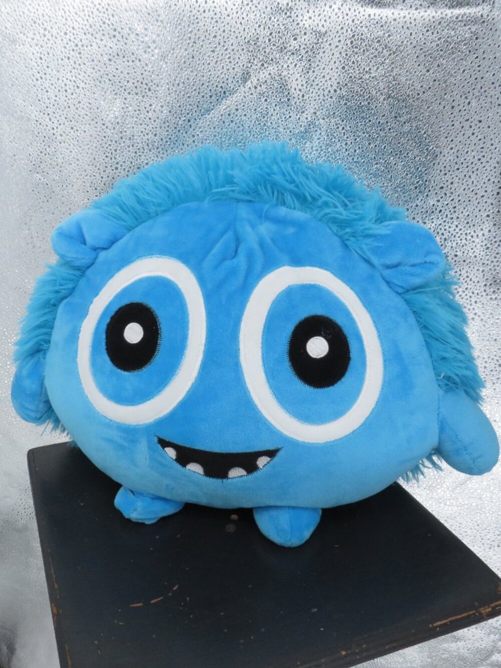 Imagimals Blueberry Helpful Monster Plush Blue 10 Inch Round Stuffed Pillow Toy